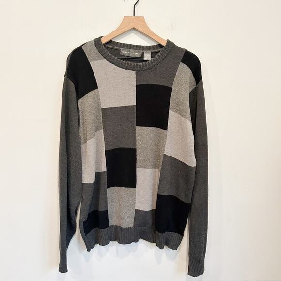 Oscar de la Renta Colorblock Crew Neck Sweater - Picture 1 of 8